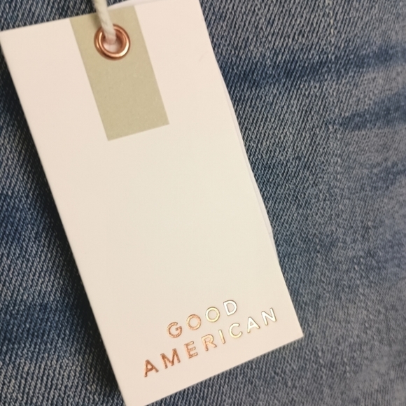 NWT Good American Good Legs Distressed Knee Skinny Jeans $155 - Picture 7 of 11